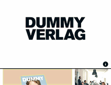 Tablet Screenshot of dummyverlag.de
